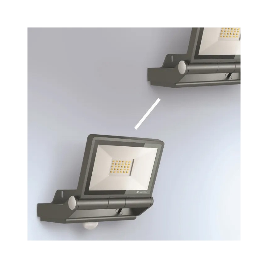 Steinel - LED Reflektor z czujnikiem XLED PRO ONE S 18,4W/230V IP44 3000K antracyt + pilot zdalnego sterowania