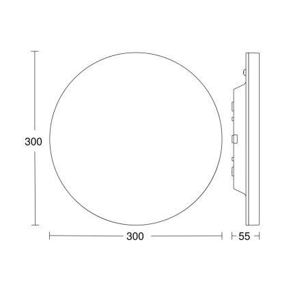 Steinel 067717 - LED Ściemnialny plafon z czujnikiem RS PRO R10 PLUS SC 8,5W/230V IP40 3000K