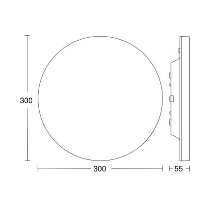 Steinel 067700 - LED Ściemnialny plafon z czujnikiem RS PRO R10 PLUS SC 8,5W/230V IP40 4000K