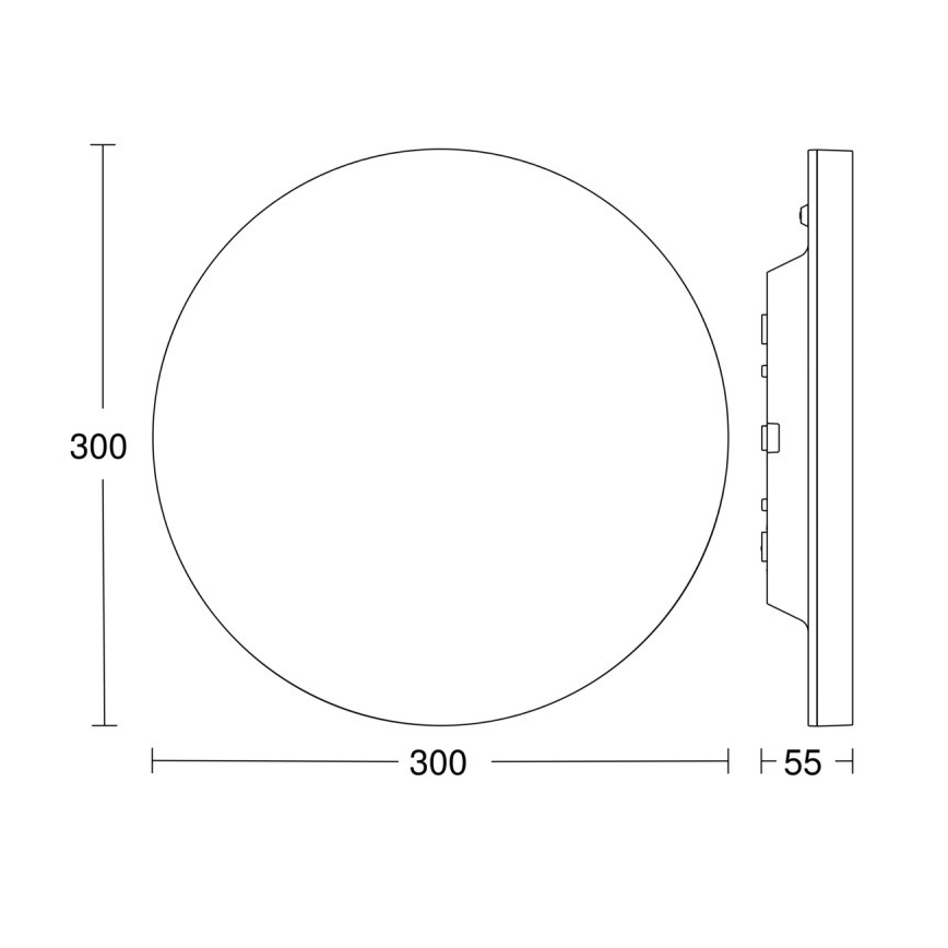 Steinel 067816 - LED Ściemniany plafon z czujnikiem RS PRO R10 BASIC SC LED/8,5W/230V 3000K IP40