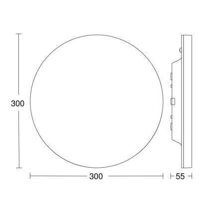 Steinel 067809 - LED Ściemniany plafon z czujnikiem RS PRO R10 BASIC SC LED/8,5W/230V 4000K IP40