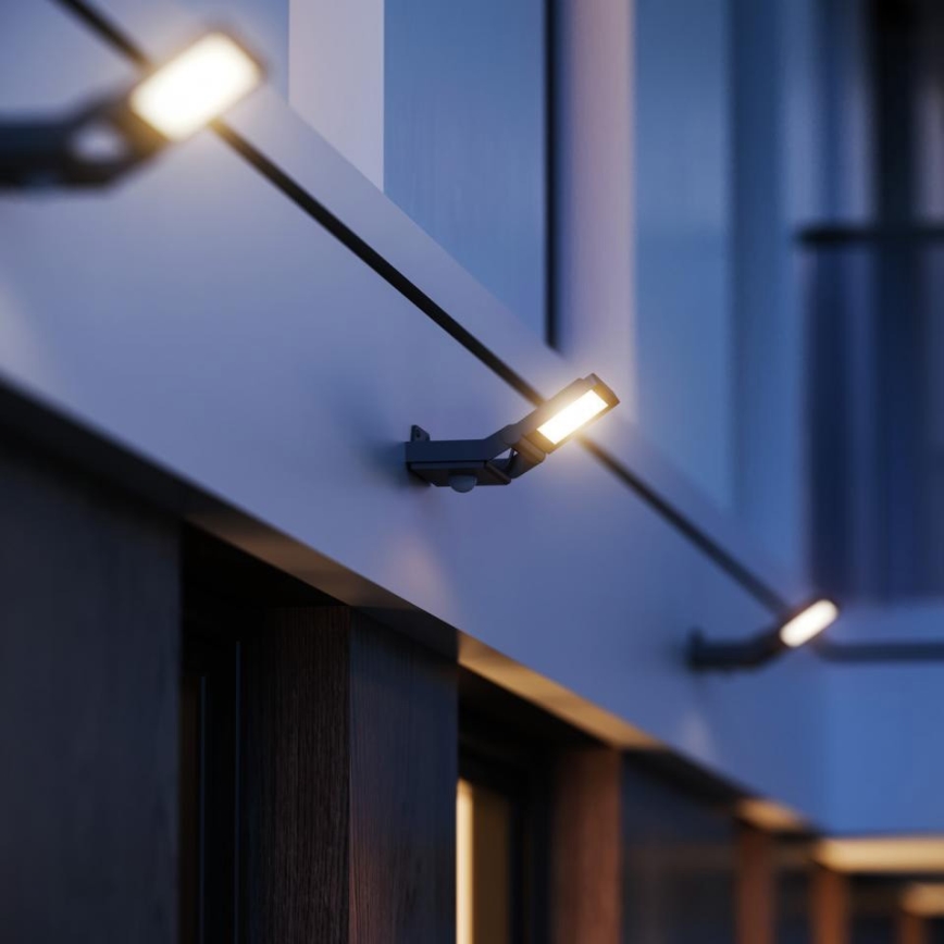 Steinel - Reflektor LED z czujnikiem XLED PRO ONE S 18,4W/230V IP44 3000K antracyt + pilot zdalnego sterowania
