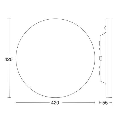 Steinel 067793 - LED Plafon ściemnialny z czujnikiem RS PRO R30 plus SC 23,7W/230V 3000K IP40