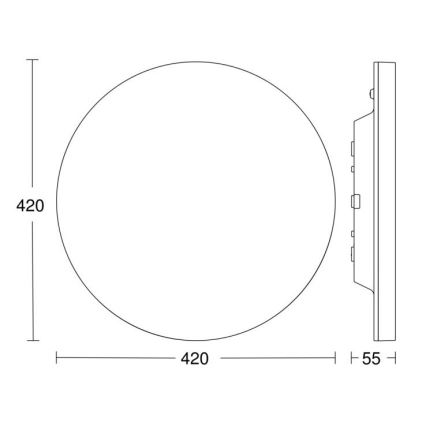 Steinel 067762 - LED Plafon ściemnialny z czujnikiem RS PRO R30 plus SC 23,7W/230V 4000K IP40