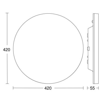 Steinel - LED Plafon ściemnialny z czujnikiem RSPROR30BASICSC 23,22W/230V IP40 3000K