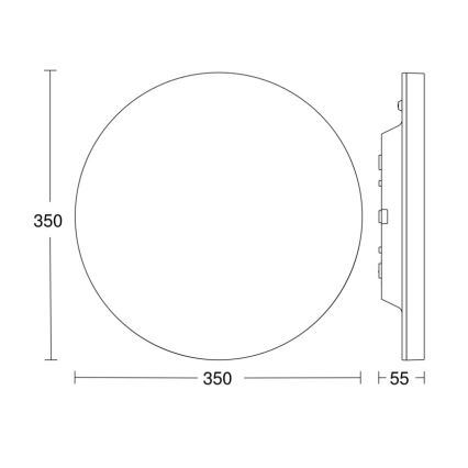 Steinel - LED Plafon ściemnialny z czujnikiem RSPROR20BASIC 15,3W/230V IP40 3000K