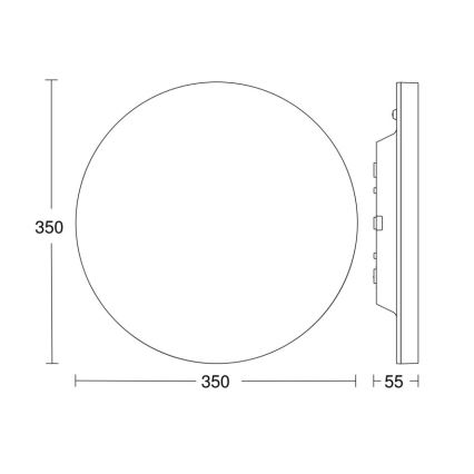 Steinel - LED Plafon ściemnialny z czujnikiem RSPROR20BASIC 15,3W/230V IP40 4000K