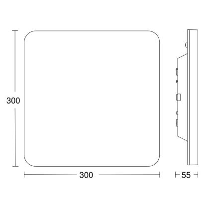 Steinel - LED Plafon ściemnialny z czujnikiem RSPROR20BASICQ 15,3W/230V IP40 3000K