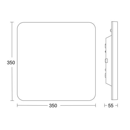 Steinel 067786 - LED Plafon ściemnialny z czujnikiem RS PRO R30 Q plus SC 23,9W/230V 3000K IP40