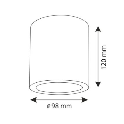 Stmívatelné bodové svítidlo LED RGBW JUPITER 1xE27/6,5W/230V 2700-6500K Wi-Fi pr. 9,8 cm šedá