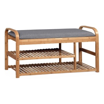 Stojak na buty 50x100 cm brązowy/szary