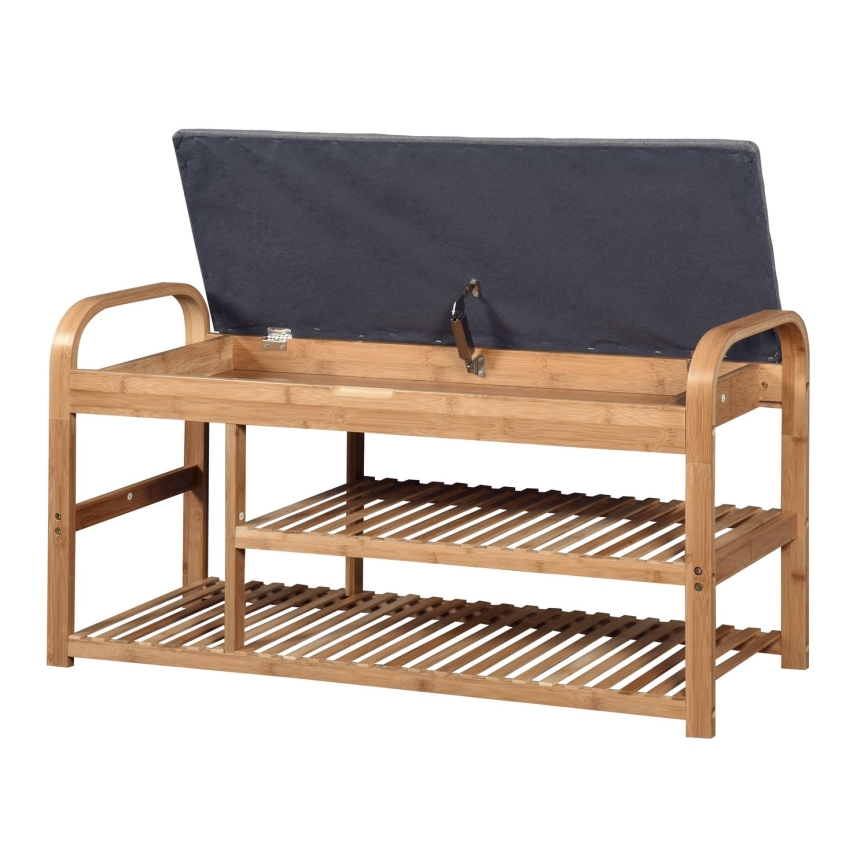 Stojak na buty 50x100 cm brązowy/szary