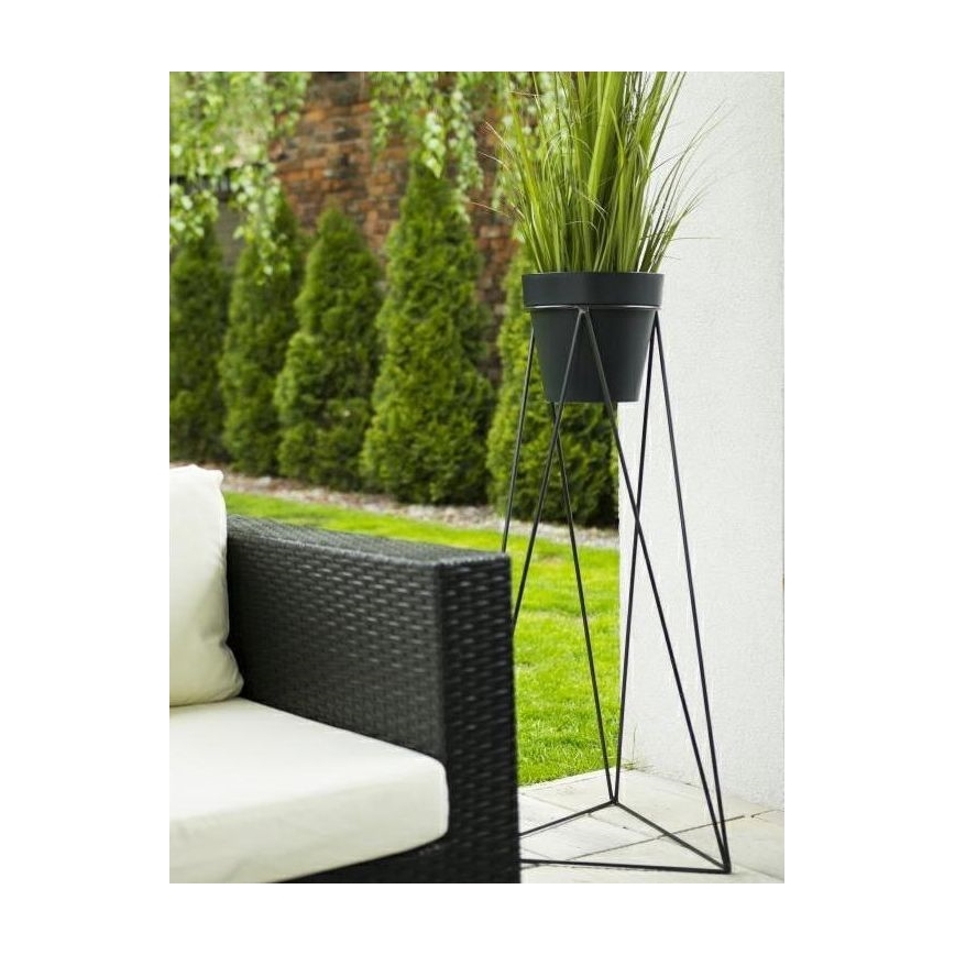 Stojak na doniczkę TRIANGL 90x50 cm czarny