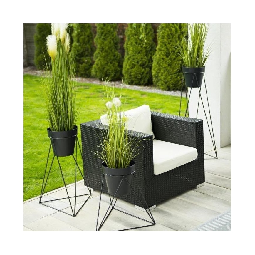 Stojak na doniczkę TRIANGL 90x50 cm czarny