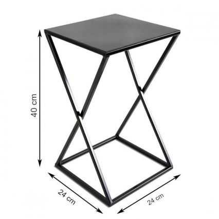 Stojak na kwiaty 40x24 czarny
