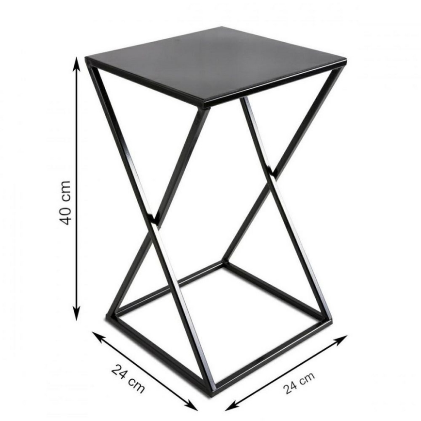 Stojak na kwiaty 40x24 czarny