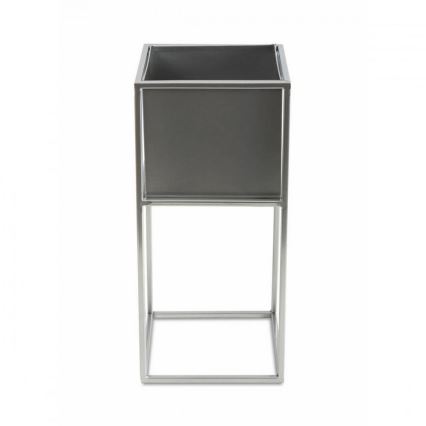 Stojak na kwiaty 50x24 cm matowy chrom