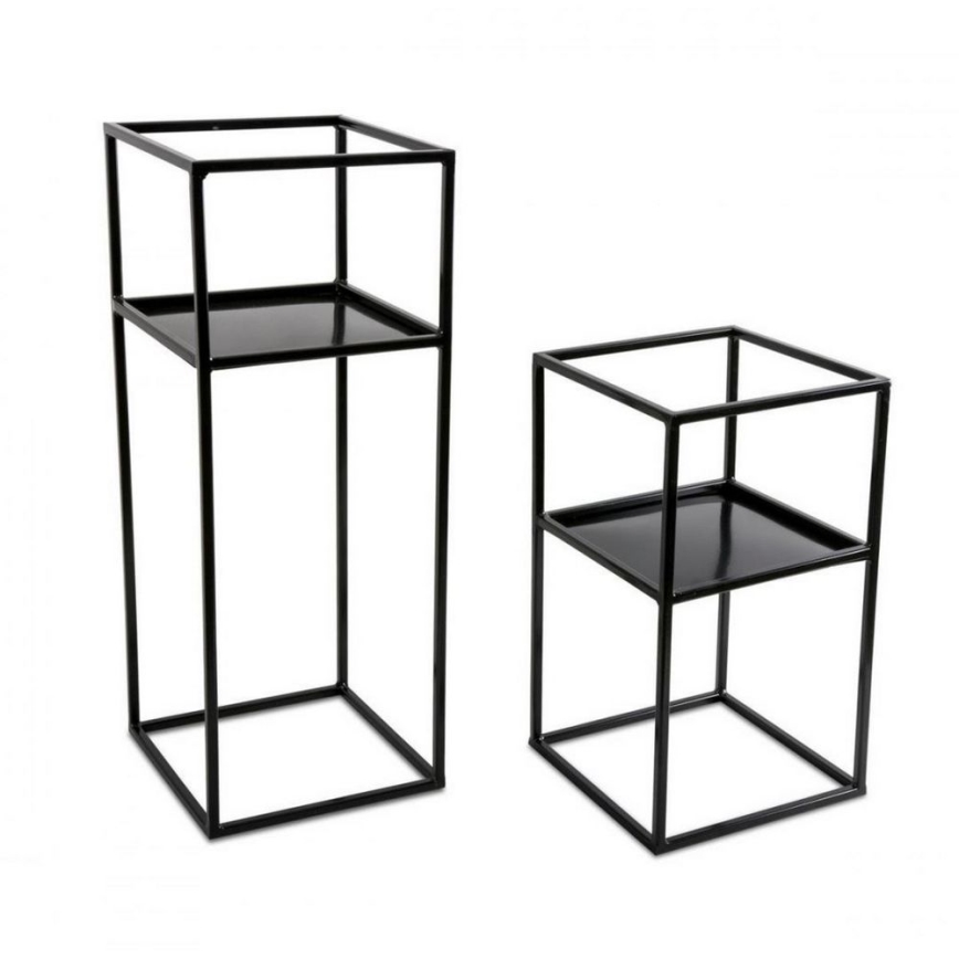 Stojak na kwiaty 60x24 czarny