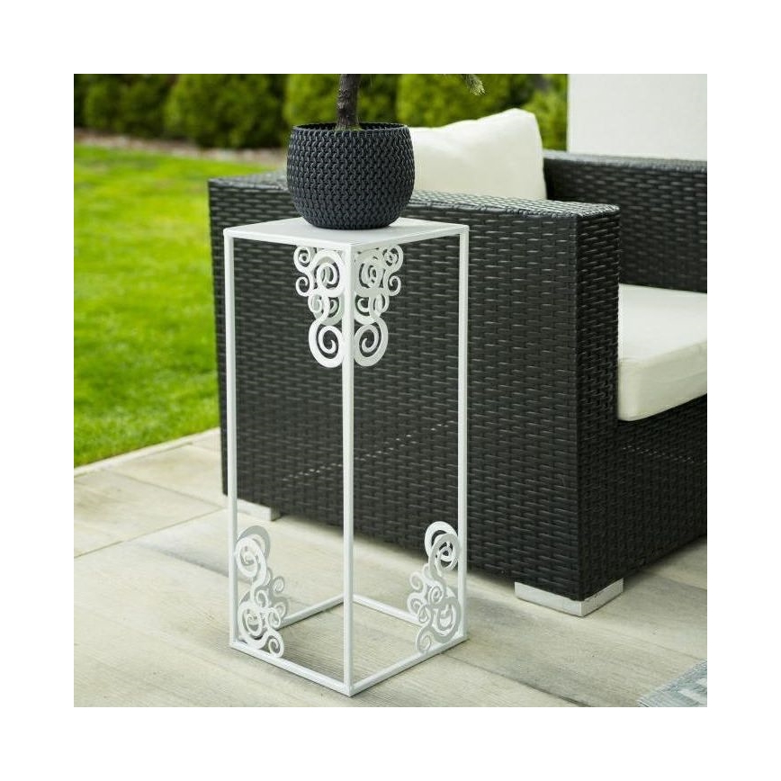 Stojak na kwiaty 80x24 cm biały