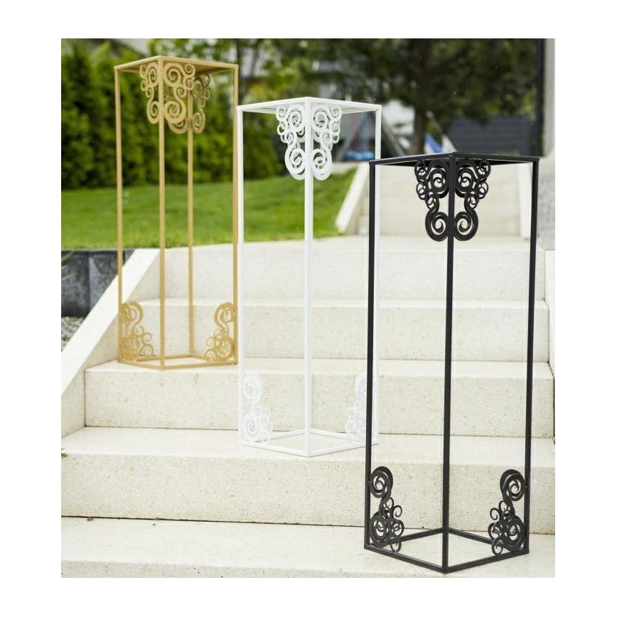 Stojak na kwiaty 80x24 cm biały