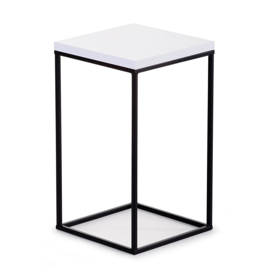 Stojak na kwiaty BASICLOFT 40x24 biały/czarny