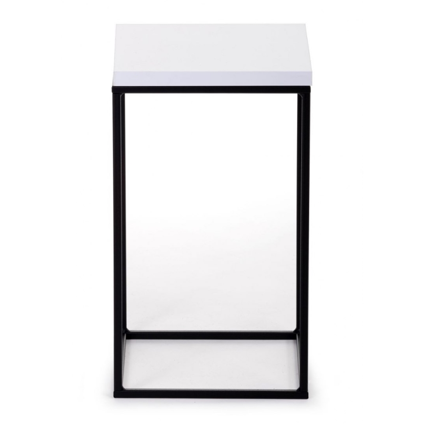 Stojak na kwiaty BASICLOFT 40x24 biały/czarny