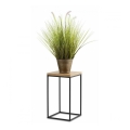 Stojak na kwiaty BASICLOFT 40x24 czarny/brązowy