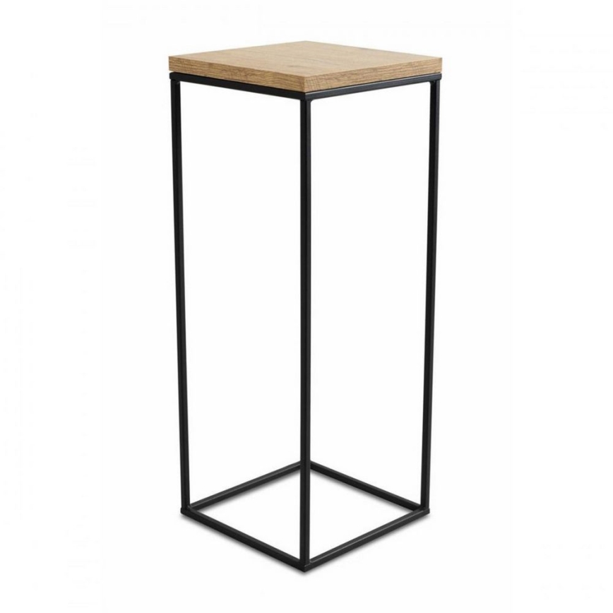 Stojak na kwiaty BASICLOFT 60x24 czarny/brązowy