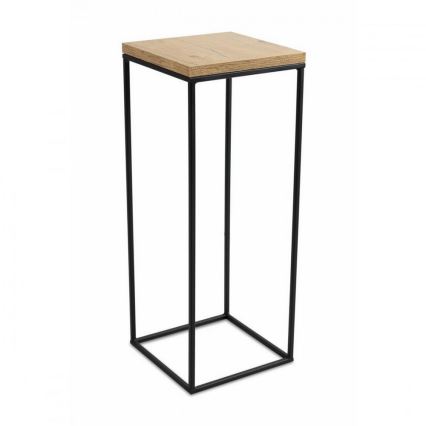 Stojak na kwiaty BASICLOFT 60x24 czarny/brązowy