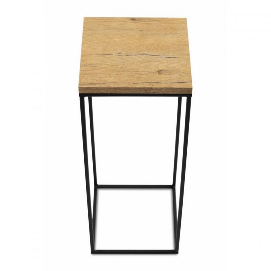 Stojak na kwiaty BASICLOFT 60x24 czarny/brązowy