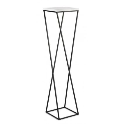 Stojak na kwiaty LOFT 100x24 cm czarny/biały