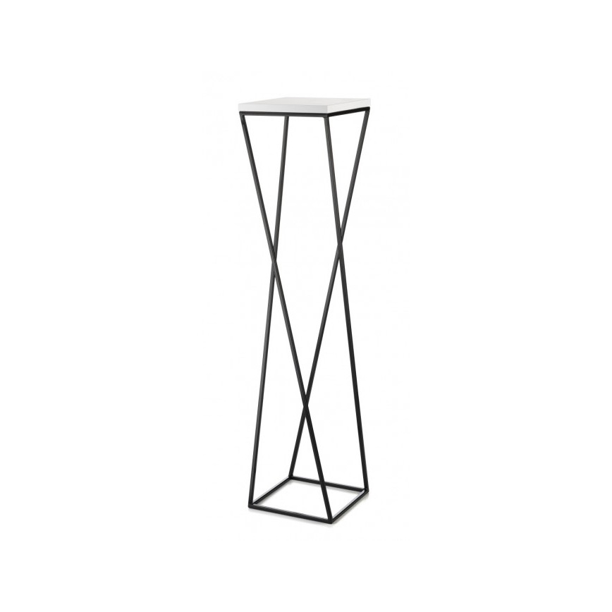 Stojak na kwiaty LOFT 100x24 cm czarny/biały