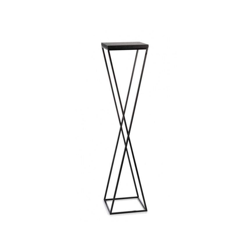 Stojak na kwiaty LOFT 100x24 cm czarny
