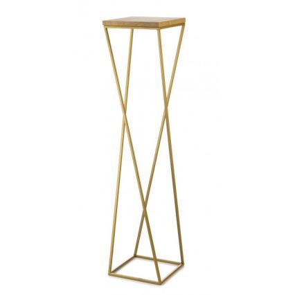 Stojak na kwiaty LOFT 100x24 cm złoty/brązowy