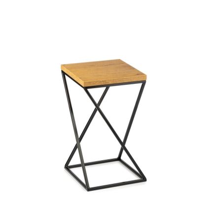 Stojak na kwiaty LOFT 40x24 cm czarny/brązowy