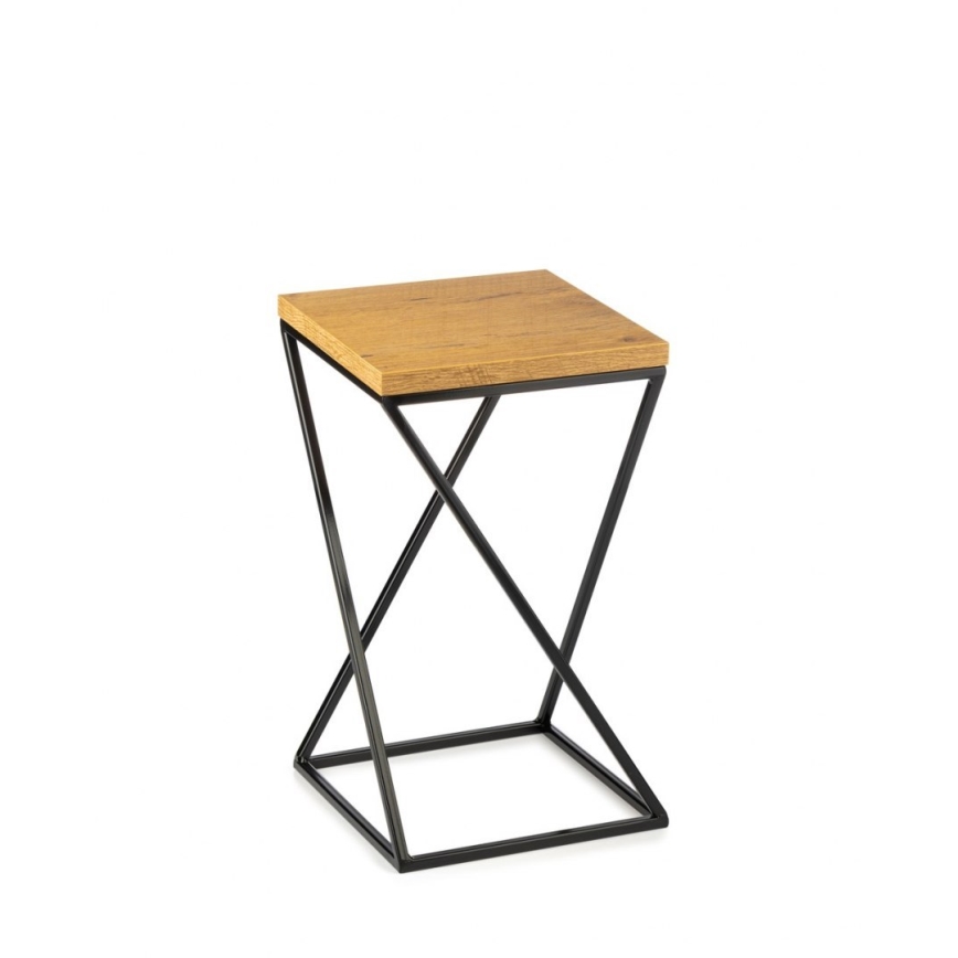 Stojak na kwiaty LOFT 40x24 cm czarny/brązowy