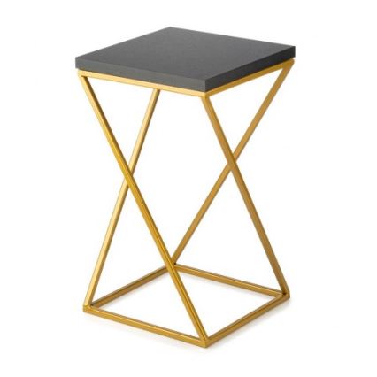 Stojak na kwiaty LOFT 40x24 cm złoty/czarny