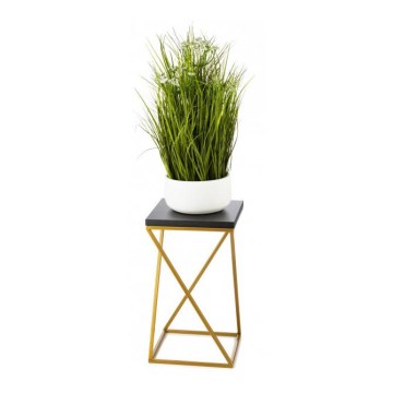 Stojak na kwiaty LOFT 40x24 cm złoty/czarny