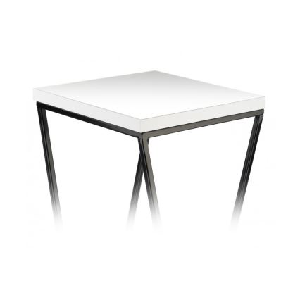 Stojak na kwiaty LOFT 70x24 cm czarny/biały