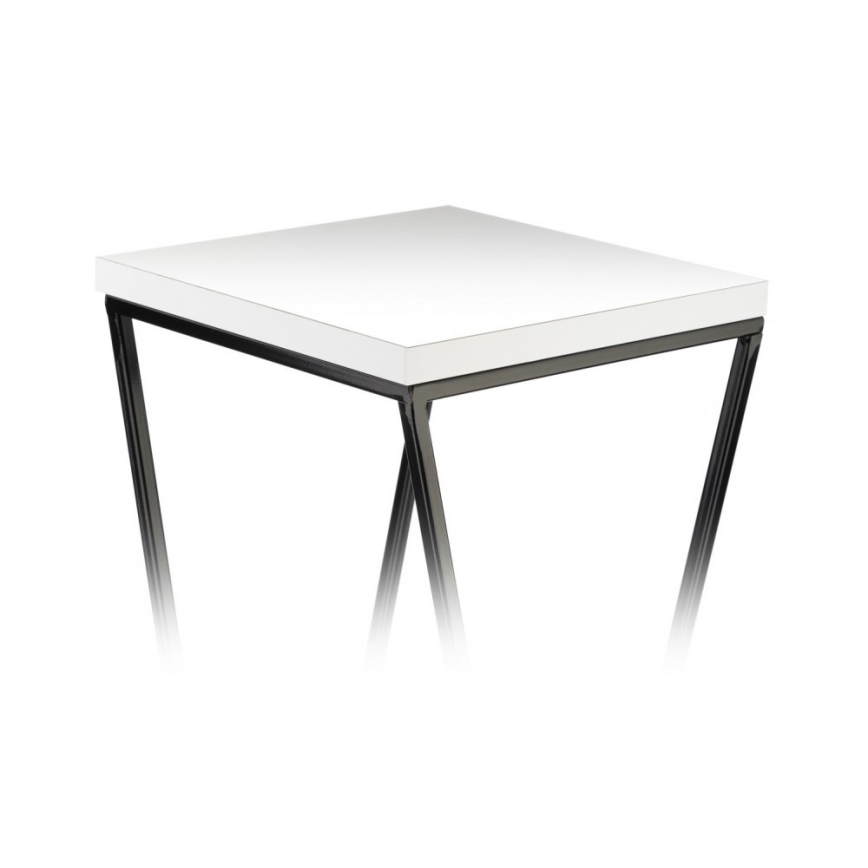 Stojak na kwiaty LOFT 70x24 cm czarny/biały