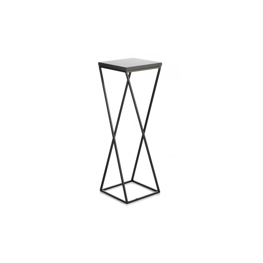 Stojak na kwiaty LOFT 70x24 cm czarny