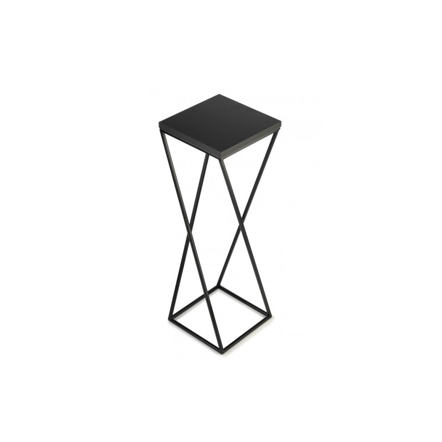 Stojak na kwiaty LOFT 70x24 cm czarny