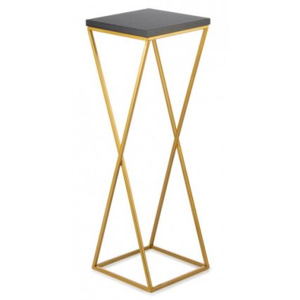 Stojak na kwiaty LOFT 70x24 cm złoty/czarny