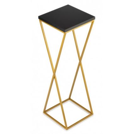 Stojak na kwiaty LOFT 70x24 cm złoty/czarny