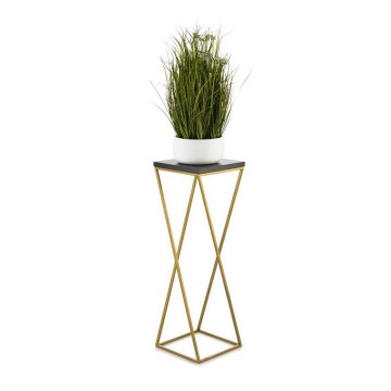 Stojak na kwiaty LOFT 70x24 cm złoty/czarny