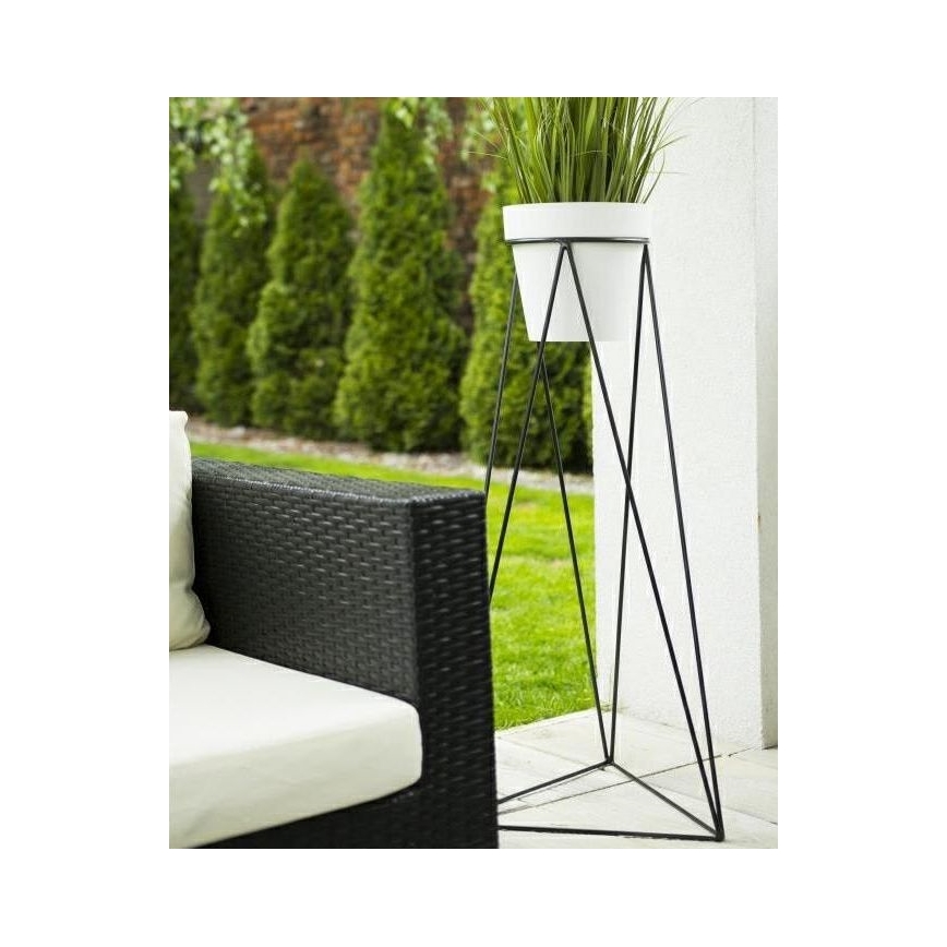 Stojak na kwiaty TRIANGL 90x50 cm czarny