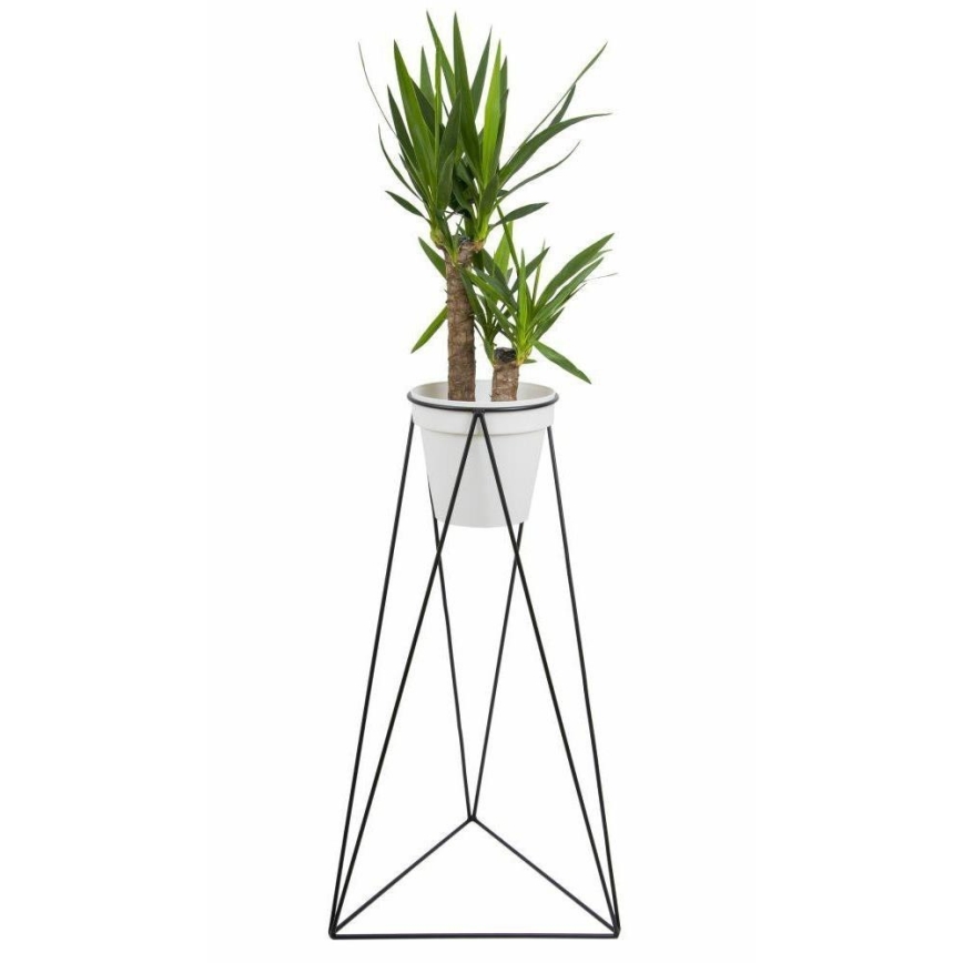 Stojak na kwiaty TRIANGL 90x50 cm czarny