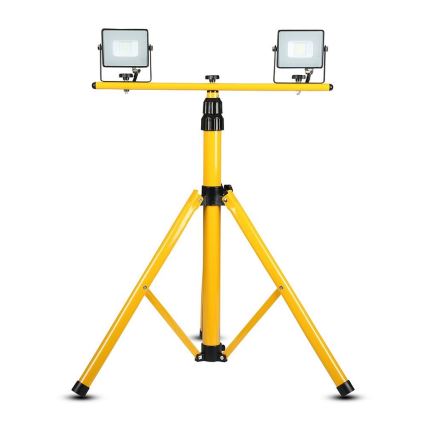 Stojak na reflektory 180 cm żółty