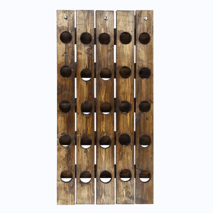 Stojak ścienny na wino ICKI 85x45 cm świerk
