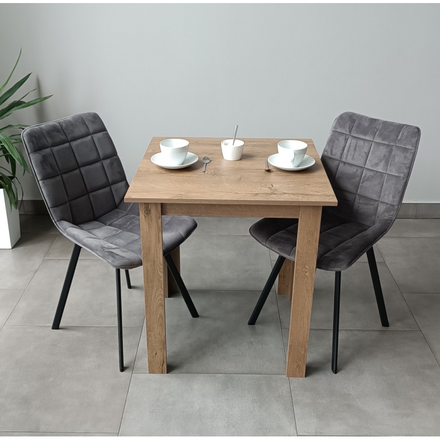 Kwadratowy stół jadalniany LEVI dąb sonoma